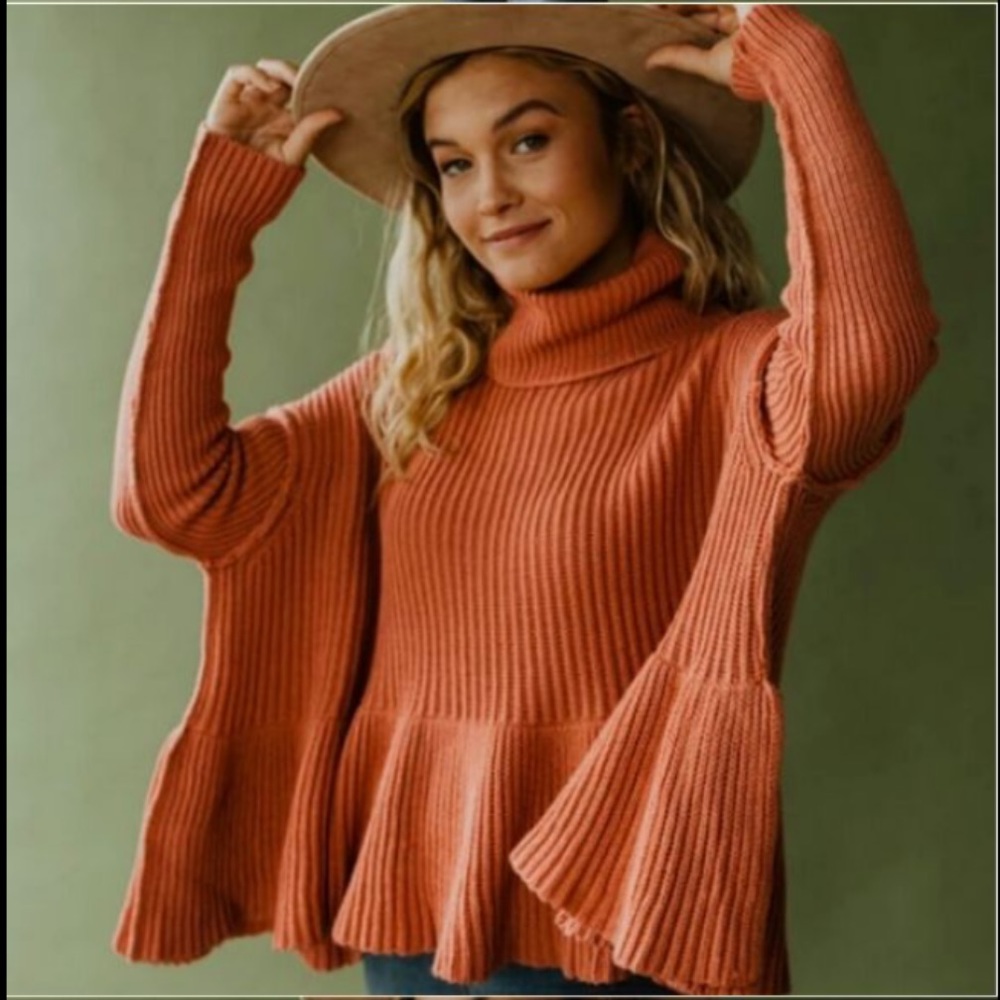 NWT Free People Rose Icing Sweater